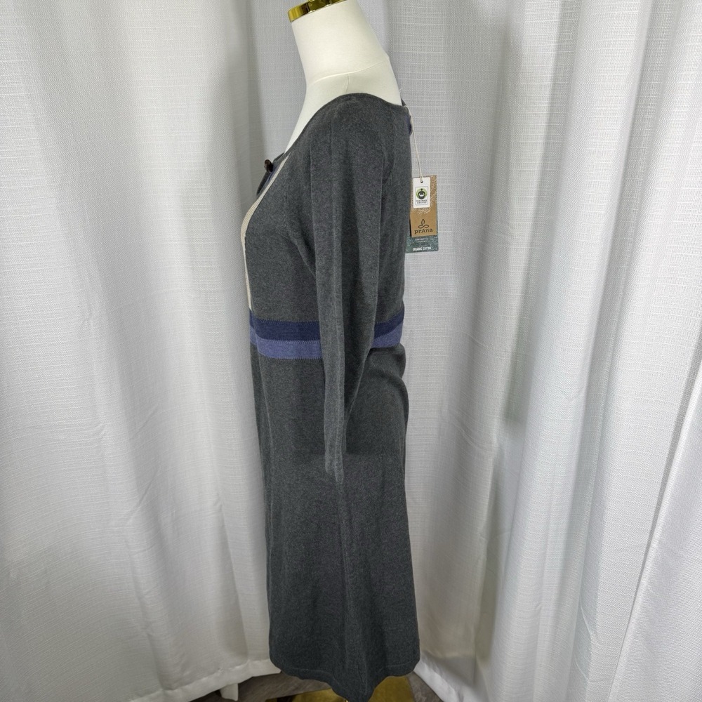 Prana Dress Medium Yarrah Sweater Dress 100% Organic Cotton Cottagecore Boho NEW - Picture 4 of 16